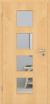 Ahorn Echtholztür furniert - Zimmertür mit Zarge | Lichtausschnitt 004