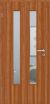 Macore Türen Echtholz furniert | Komplettset Türblatt Glaseinsatz 006