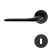 Türgriff matt schwarz, runde BB-Rosette | Deluxx 2217-CO-SM Slim
