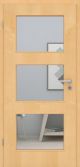 Ahorn Echtholztür furniert - Zimmertür mit Zarge | Lichtausschnitt 003