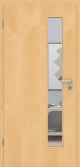Ahorn Echtholztür furniert - Zimmertür mit Zarge | Lichtausschnitt 008S