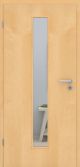 Ahorn Echtholztür furniert - Zimmertür mit Zarge | Lichtausschnitt 008M