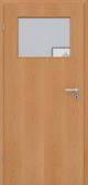 Buche Echtholztür furniert - Zimmertür mit Zarge | Lichtausschnitt 005