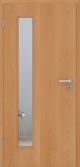 Buche Echtholztür furniert - Zimmertür mit Zarge | Lichtausschnitt 008B