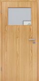 Türen-Set Eiche hell Echtholztüren Maserung | Zimmertür mit Glaseinsatz 005