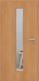 Buche Echtholztür furniert - Zimmertür mit Zarge | Lichtausschnitt 008M